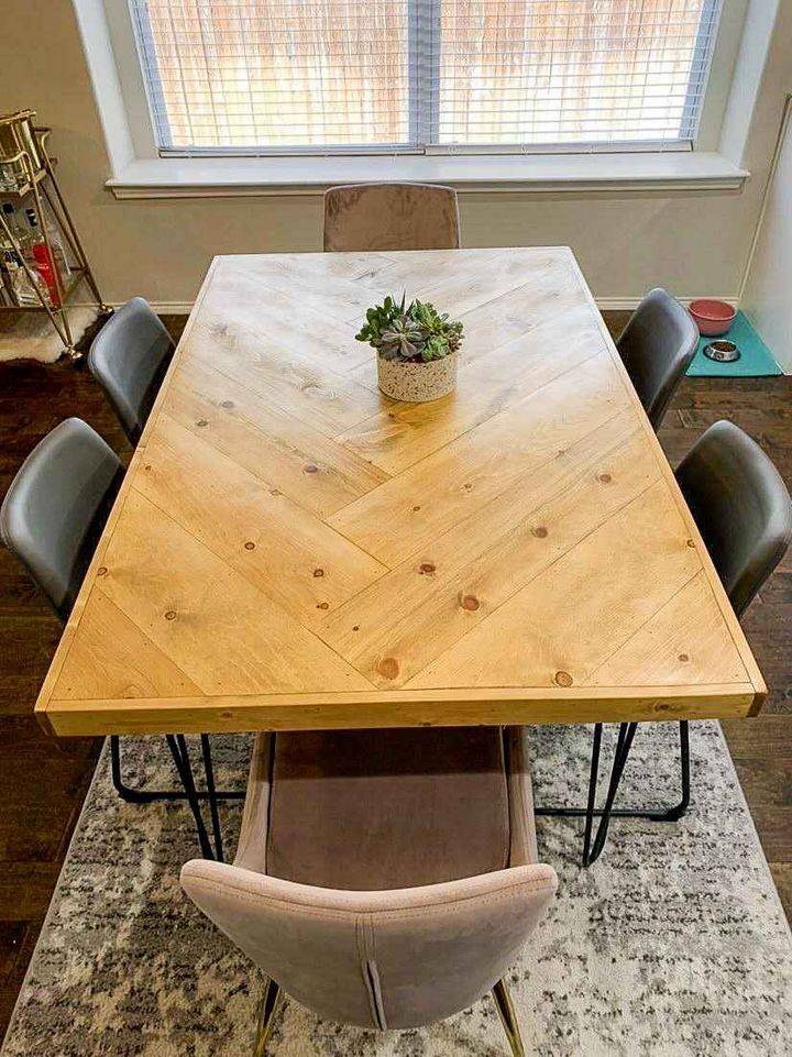 Rejoice Home | Hand-Crafted Custom Furniture & Decor – Modern Herringbone  Dining Table